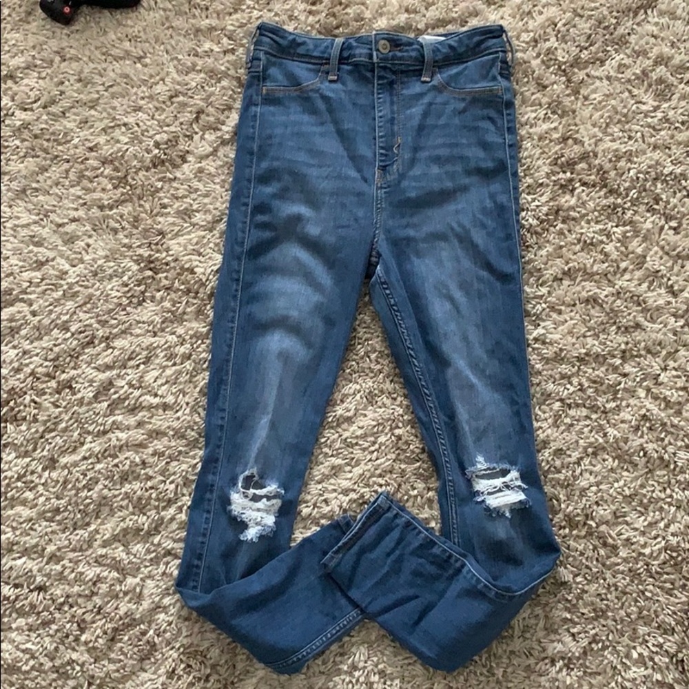 Hollister distressed jean leggings